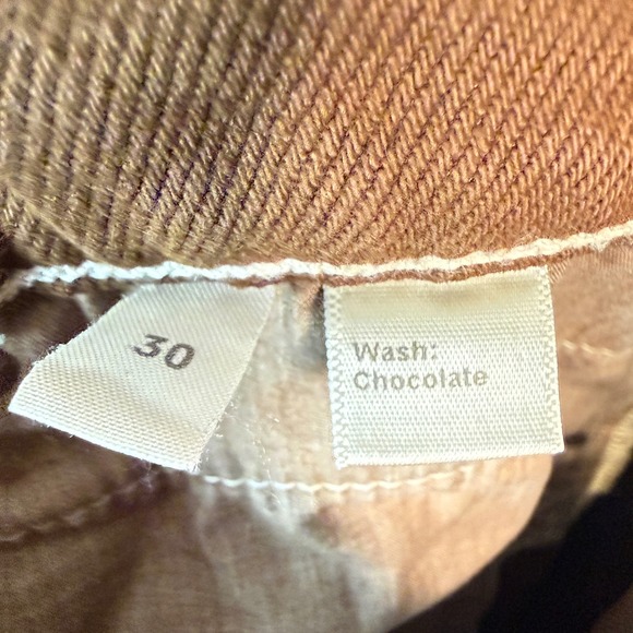 Reformation Cowboy High Rise Straight Leg Jeans Brown Size 30 (Flawed) - Picture 9 of 10